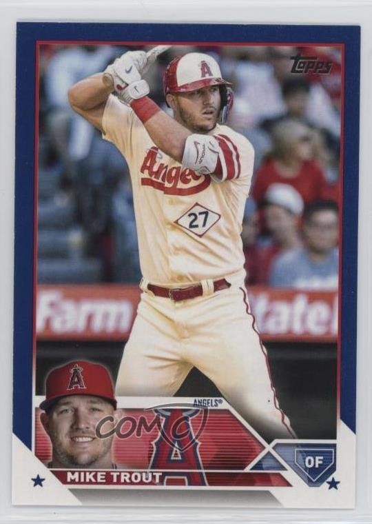 2023 Topps Series 1 Retail Royal Blue Mike Trout #27 4o6