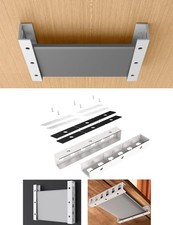 Under Desk Laptop Holder, Under Desk Rack for Keyboard and Small Devices Up t...
