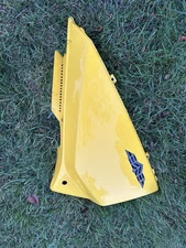 This is a left rear tail fairing cowl for a Suzuki V-Strom DL1000 motorcycle.