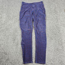 Pilcro And The Letterpress Pants Women 31x32 Blue Serif Geometric Stretch Anthro