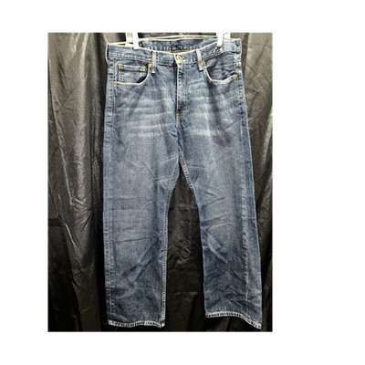 Levi's Relaxed Straight Medium Wash Blue Denim Jeans 5-Pocket Button Zip