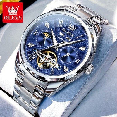 OLEVS New Men's Automatic Mechanical Watch Luminous Waterproof Wristwatch