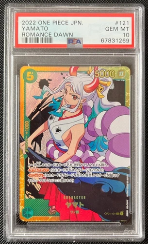 ONE PIECE PSA 10 GEM MINT Yamato OP01-121 SEC Secret Rare Romance Dawn Japanese