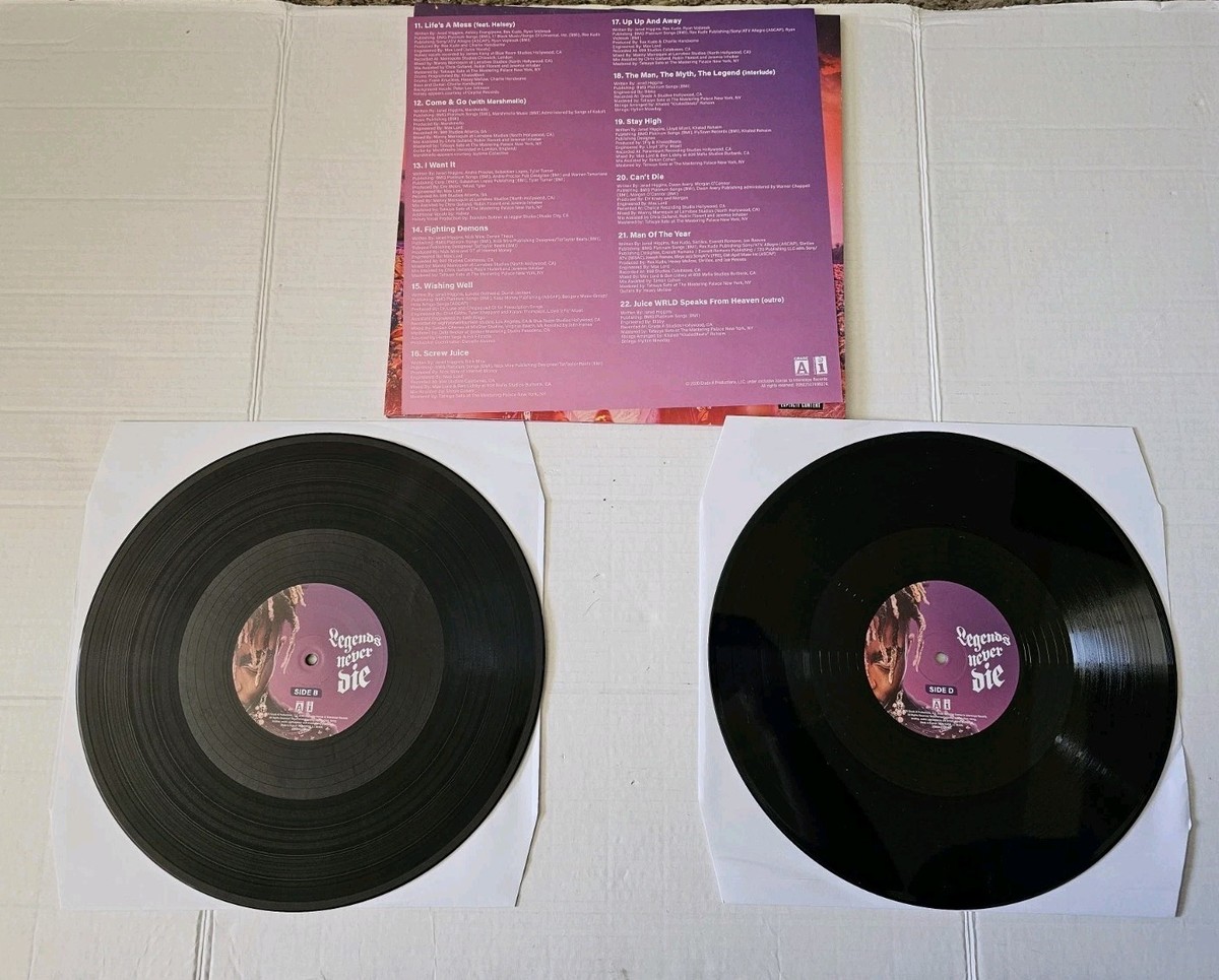 Juice WRLD Legends Never Die Vinyl Record (2020, Interscope