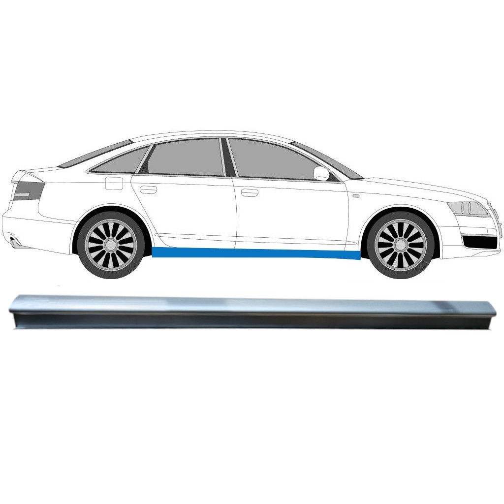 Sill repair panel for Audi A6 C6 2004-2010 / Right