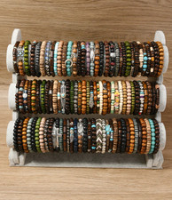 Fashionable Men's Multi-Layer Vintage Leather Rope Woven Bracelets