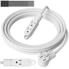 3 Prong Power Extension Cord with Multiple Outlets 4 FT, 16/3 Gauge Multi 3 O...