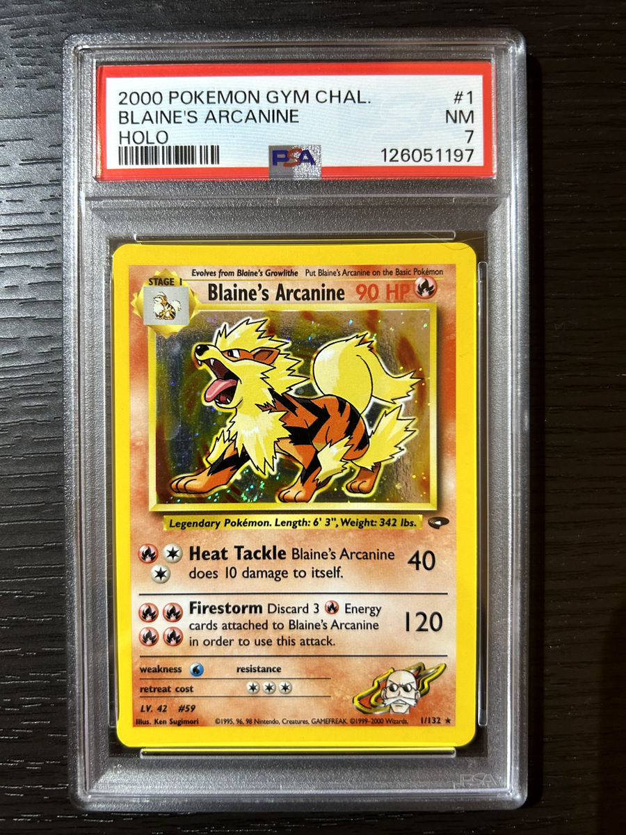 Blaine's Arcanine 1/132 Gym Challenge Holo for sale online | eBay