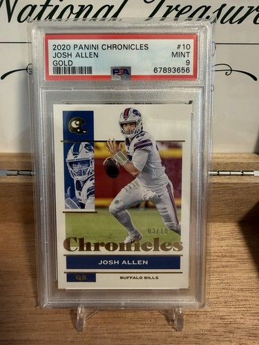 Josh Allen PSA 10 Panini Chronicles Buffalo Bills GOLD /10