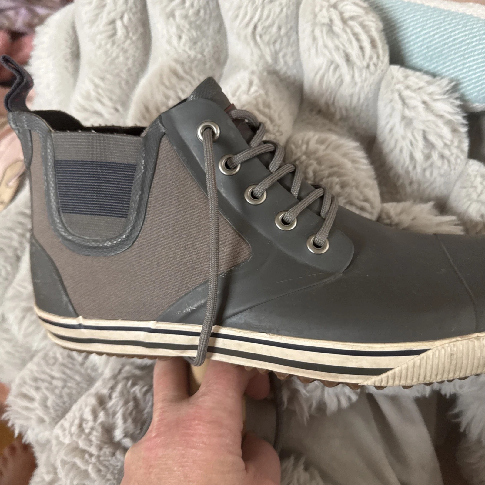 Tretorn Gray Gunnar Rain Boots Size 43