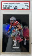 2024 Panini Prizm Draft Picks Black Color Blast Nick Bosa #CB-34 PSA10 CASE HIT!