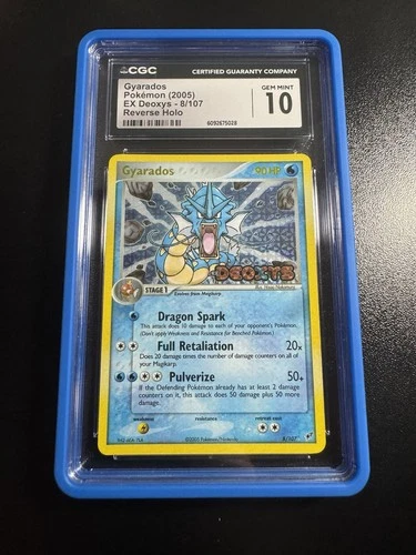 Gyarados 8/107 Reverse Holo Ex Deoxys Stamp Pokemon Cgc 10