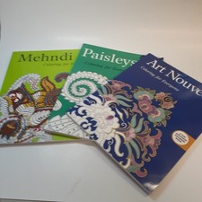 Lot Of 3 Coloring For Everyone Adult Coloring Books Stress Relief Relax