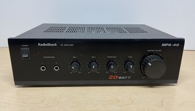 RadioShack MPA-40 20 Watt PA System Amplifier - Tested And Working!