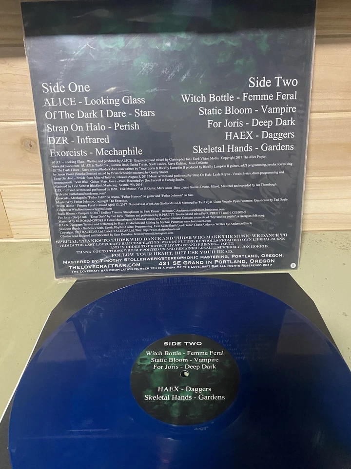 Vinyl The Lovecraft Bar The Tenth And Final Compilation LP 2017 Colored Blue - Image 3 of 4