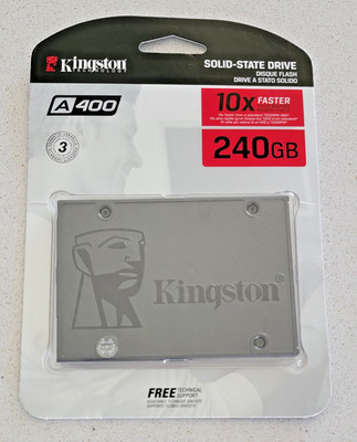 Kingston A400 240GB SATA 3 2.5'' Internal SSD SA400S37/240G - Brand New