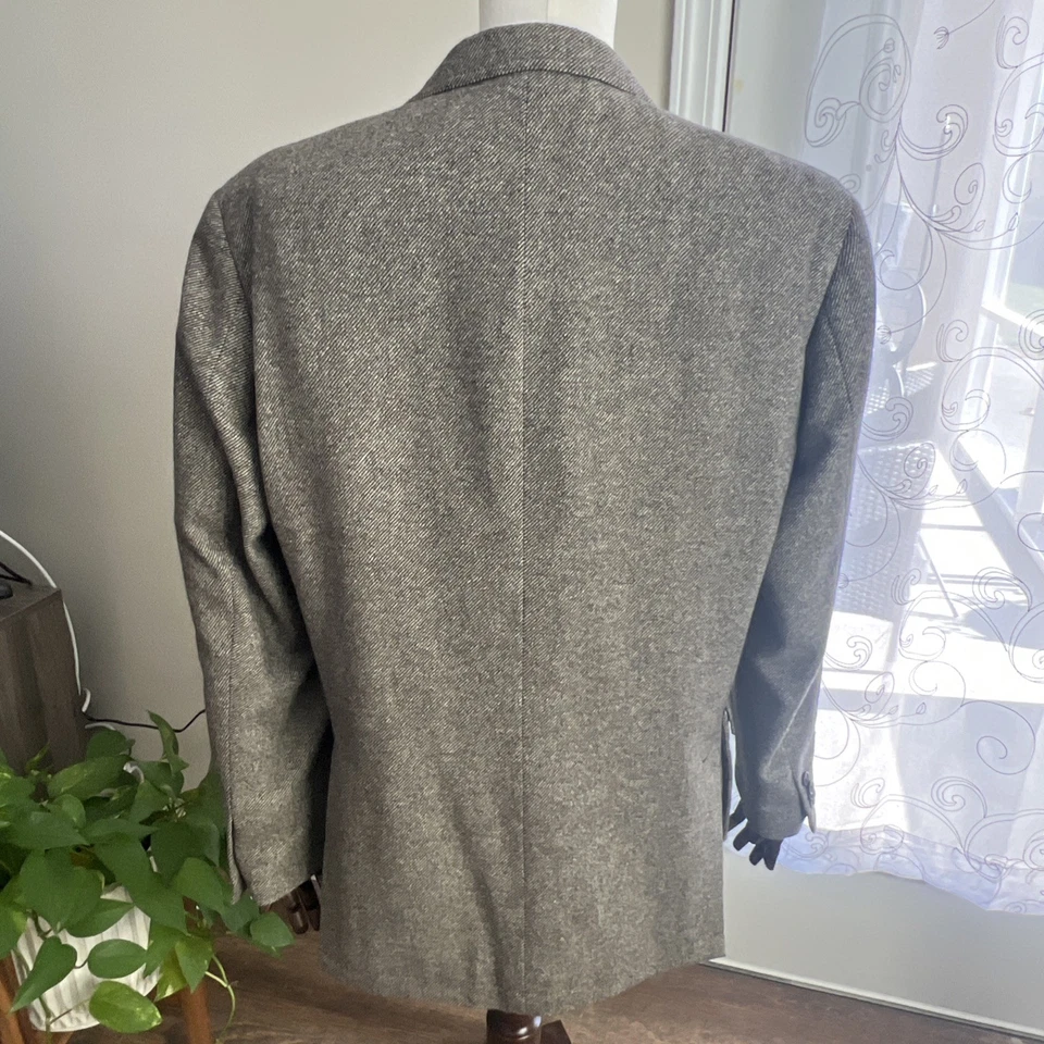 Верхняя одежда Brooks Brothers EST. Шерстяная полевая куртка из кашемировой смеси 1818 г. большого размера коричневая - Изображение 3 из 4