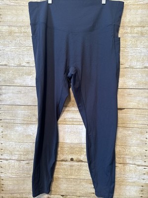 Halara So Cinched High Waisted Tummy Control Side Pocket Black Leggings 2X