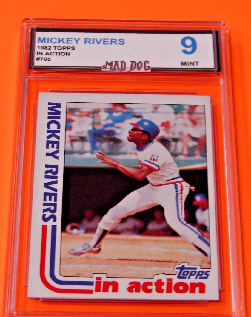 MICKEY RIVERS****1982 TOPPS #705***Set BREAK---MINT 9***RANGERS***Mad Dog