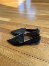 Franco Sarto Ballet Flat Black Women's Loafers Scales Size 5M 5 New With Damage