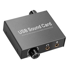 USB-C Sound Card, External 3.5mm Microphone, Audio Adapter, Sound Card for .6664