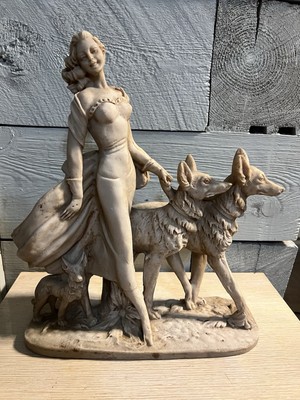 イタリア製 Classic Figure A.Santini A Santini Classic Figure Sculptor Pieta Mary Holding Jesus Made in