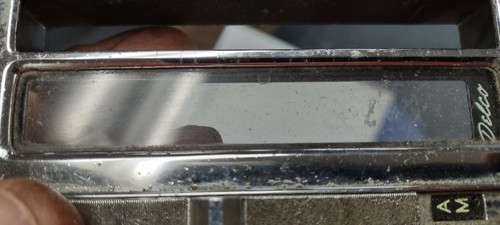 C2 CORVETTE 1965-1967 AM/FM RADIO FACE PLATE W/ SLIDE BAR W/CLEAR LENS ...