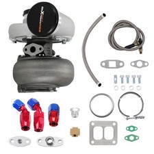 Turbo Kit Gt45 V-band Turbochargeroil Feed Lineoil Drain Return Line