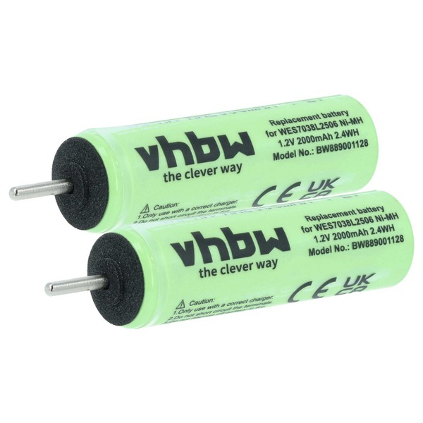 2X Akku FüR Panasonic ES7047 ES-7043 ES-7038 ES-705 ES-7056 Rasierer 2000Mah-image