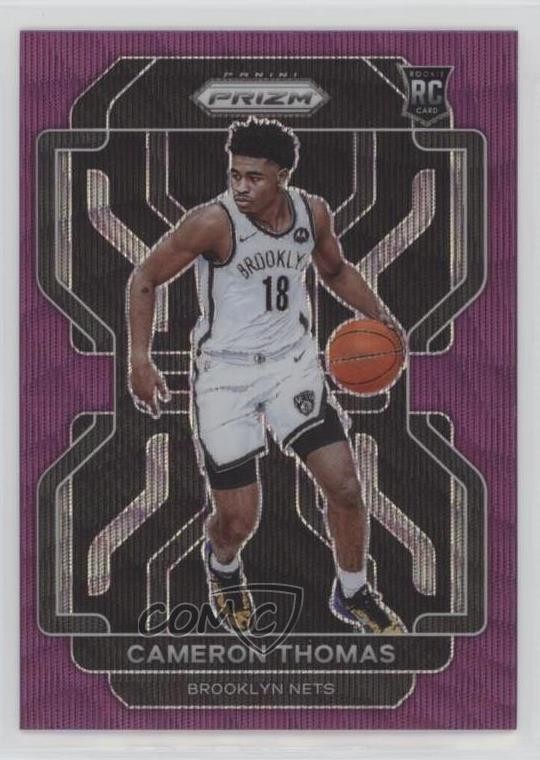 2021-22 Panini Prizm Purple Wave Cam Thomas Cameron #297 Rookie RC 0d6s