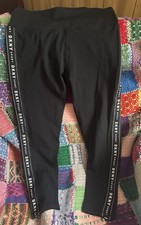 DKNY SPORT Women s High Waist Black Leggings - Size M 7/8 Length NWT