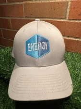 Energy Embroidered Gray Baseball Hat Flexfit Size S/M