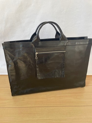 #ad PORTER Genuine Leather Tote Bag Black A4 Size Business Craftsman Simple $140.12