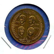 1964 Beatles Visit The Usa Fab Four Tribute Medal 1.25 Coin Vintage Token 04