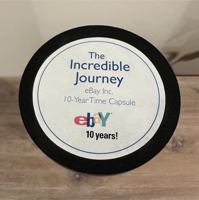 eBay Inc. The Incredible Journey 10-Year Time Capsule Tube Blue/Black/Clear