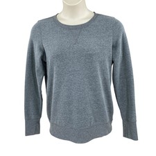 Tek Gear Womens Sweatshirt Size Large Gray Pullover Crew Neck Thumbhole Sleeve