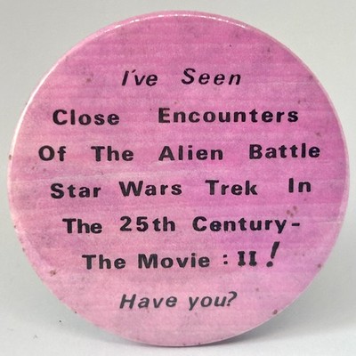 Star Wars Trek Alien Galactica Movie Mashup Pin Anstecker Vintage Sci-Fi Fandom 70er
