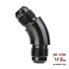 Male to Male One Piece Full Flow Swivel Coupler Union Fitting 6AN 45 Degree