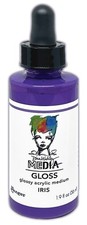 3 Pack - Dina Wakley Media Gloss 2oz Dropper Style-Iris - 5A002FRM-86956