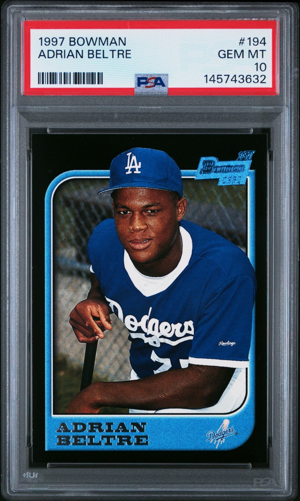 Adrian Beltre 1997 Bowman #194 (RC) PSA GEM MINT 10