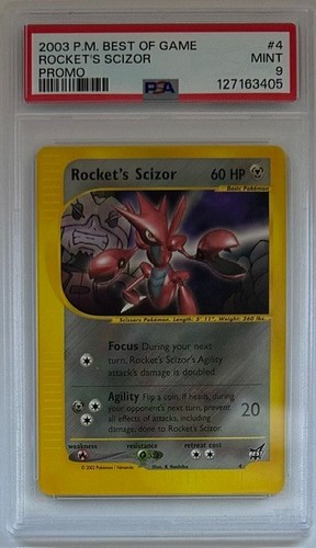 Rocket's Scizor graded PSA 9 for sale on eBay