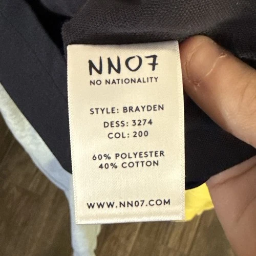 NN07 Brayden Full Zip Jacket Men S Navy Blue Mock Neck Pockets Minimalist Track image 9