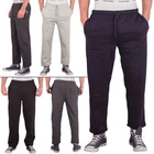 Mens Tracksuit Jogging Bottoms Open Hem Fleece Sweatpants Gym Workout Joggers