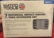 Matco Tool Set Saupxt7 7 Piece Universal Impact Driver Torx Extension Set