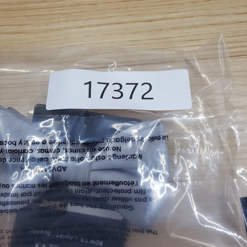 ALFANI Mens Bow Tie Solid Gray Textured Pre-Tied - Image 2 of 2