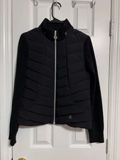 Moose Knuckles Valencia Size S Hybrid Jacket Authentic Black M33LJ142 *No Hood