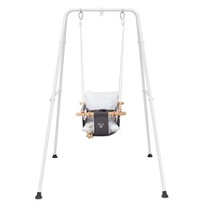 Baby Swing with Stand, Swing Set for Infant, Outdoor Indoor Swing Set with Ca...