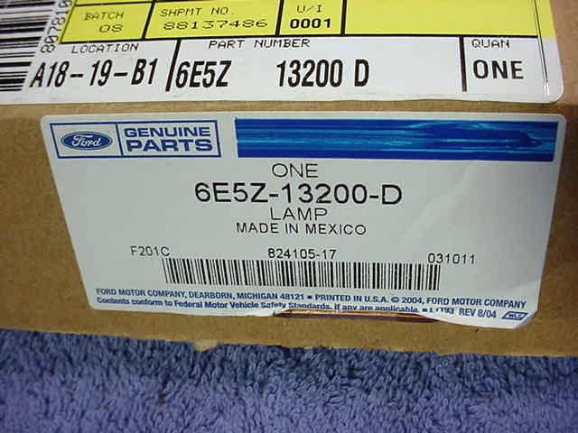 LÁMPARA Marcador Lateral OEM FORD NUEVO 6E5Z-13200-D FORD Mercury Fusion Milan 06-09 L A7 Foto 3 de 3