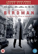 BIRDMAN DVD ACADEMY AWARD WINNER Michael Keaton Emma Stone Movie Film New R2