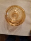 Vintage Set Of Two Miller Rogaska Reed & Barton Yellow Amber Crystal Glass Vases — photo 5